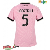 Camiseta Juventus Manuel Locatelli #5 Visitante Equipación para mujer 2026-27 manga corta